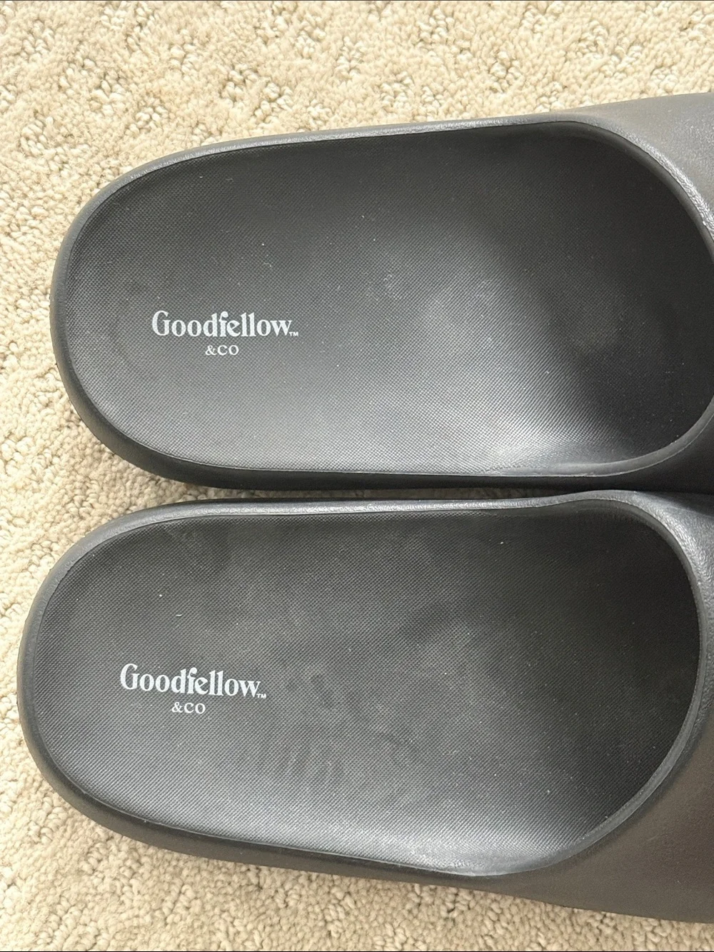 Men’s Goodfellow Kendrix black slides sandals - size 8